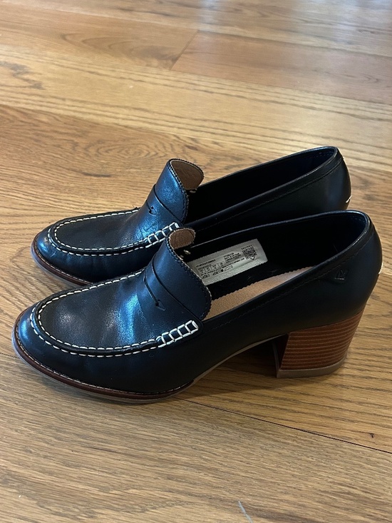 Sperry Shoes - Sperry Seasport Penny Loafer with block heel Black size 8